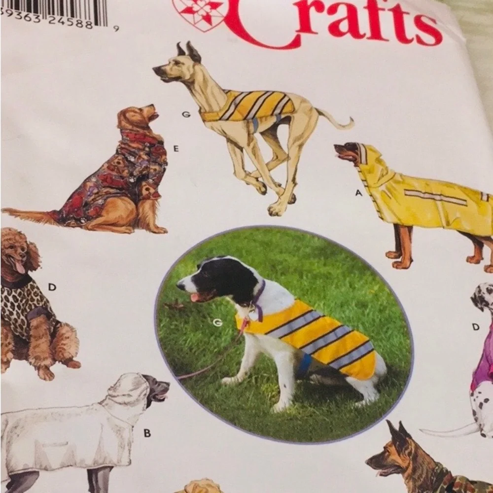 Simplicity Pet Sewing Patterns - Assorted Dog Outfits & Beds